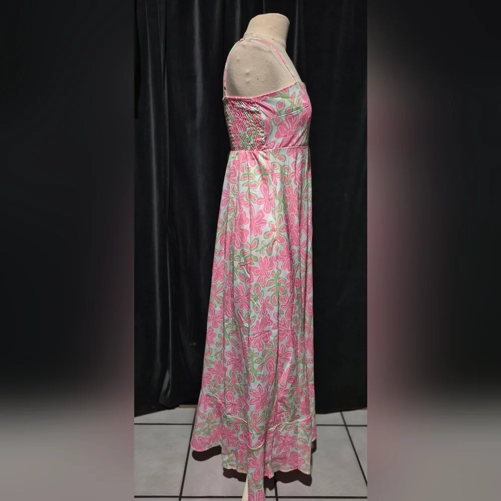 Floral Pink and Green Women's Skirt